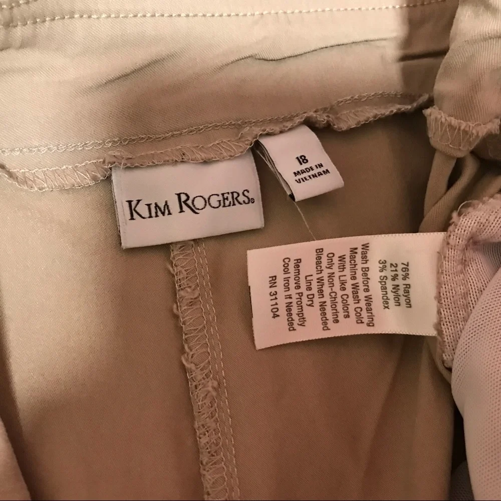 Kim Rogers Tan Stretch Shorts - Picture 7 of 8